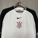 Camisa Corinthians Titular 25/26 - Branco e Preto