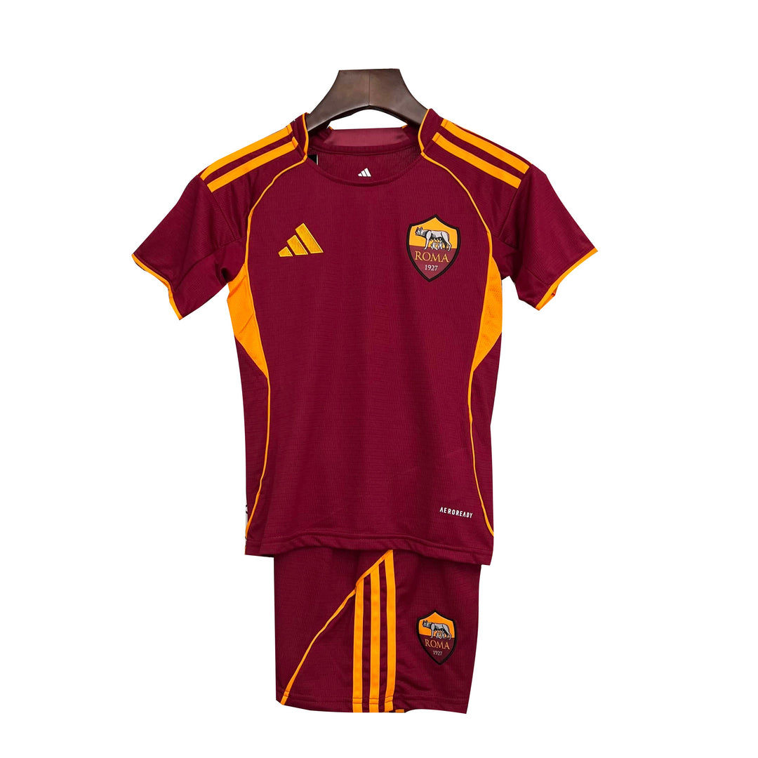 Conjunto Roma Home 25/26 - Vermelho