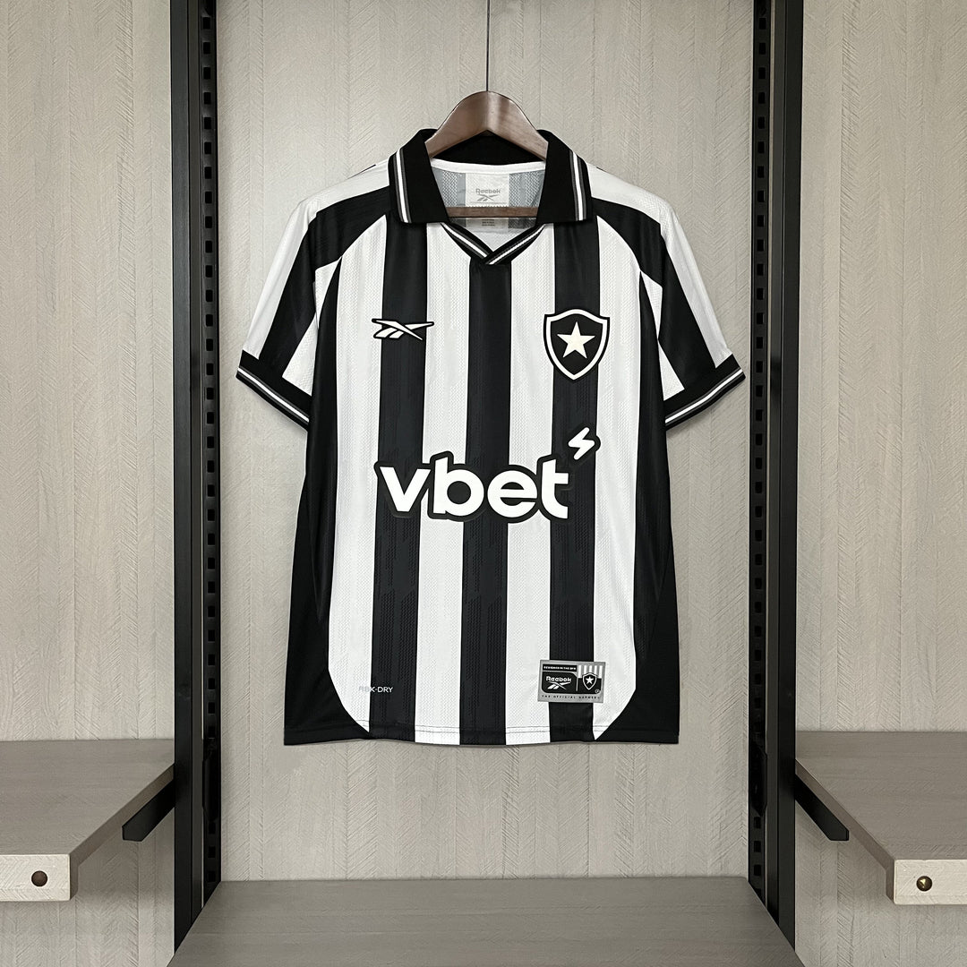 Camisa Botafogo Titular 25/26 - Preto e Branco