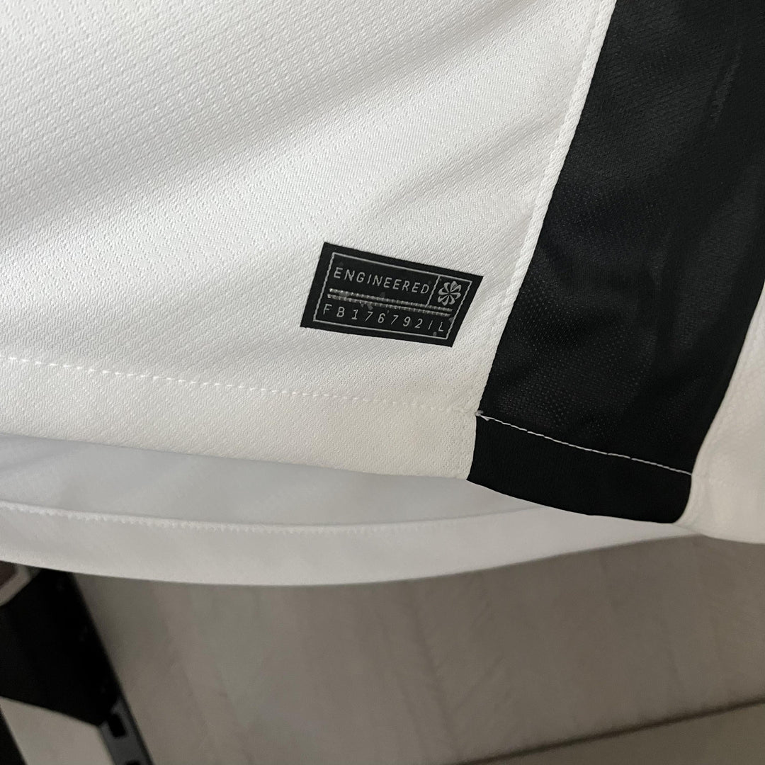 Camisa Corinthians Titular 25/26 - Branco e Preto